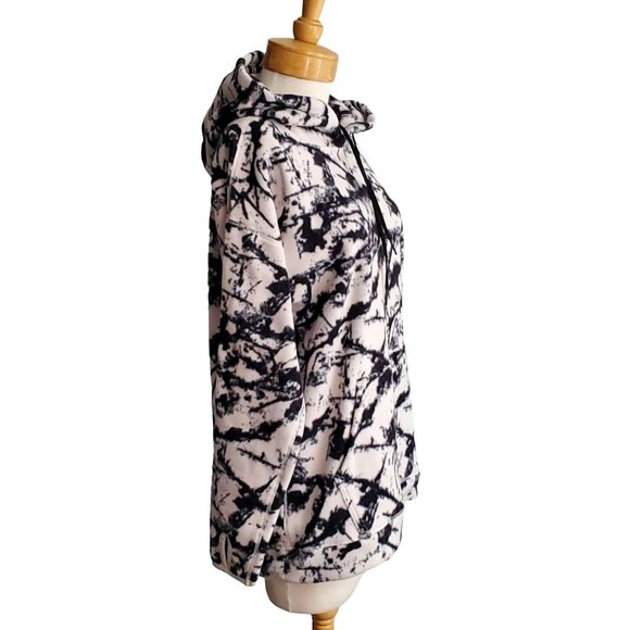 Zella NWT Cozy Up Polar Fleece Recycled Polyester Hoodie Thumbholes Kanga Pocket - Picture 4 of 11